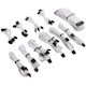 A small tile product image of Corsair Premium Individually Sleeved PSU Cables Pro Kit Type 4 Gen 4 (White)