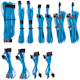 A small tile product image of Corsair Premium Individually Sleeved PSU Cables Pro Kit Type 4 Gen 4 (Blue)