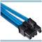 A small tile product image of Corsair Premium Individually Sleeved Pro Cables Kit Type 4 Gen 4 - Blue
