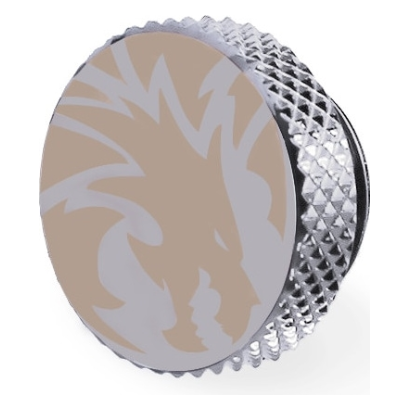 A large main feature product image of Bykski G1/4" Frozen Dragon Plug (Silver)