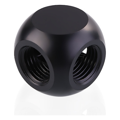 A large main feature product image of Bykski G1/4" T Fitting (Black)