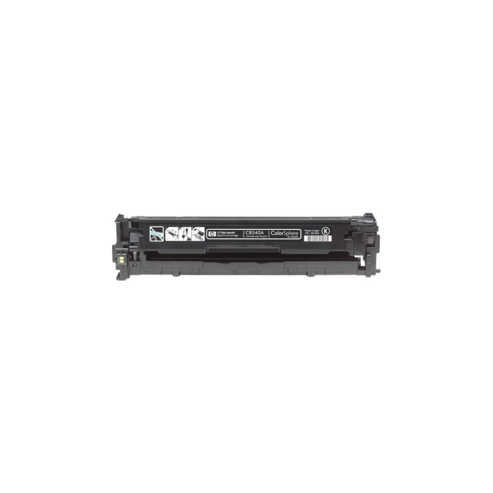 A large main feature product image of HP 125A CB540A Black Toner