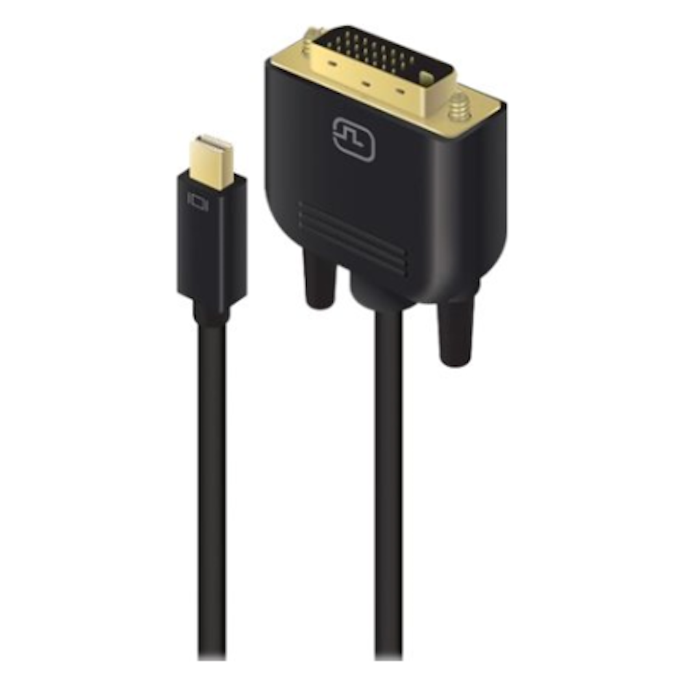 A large main feature product image of ALOGIC Mini DisplayPort to DVI-D 1m Cable