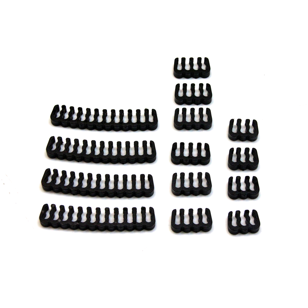 A large main feature product image of GamerChief Cable Comb Set ABS - Black