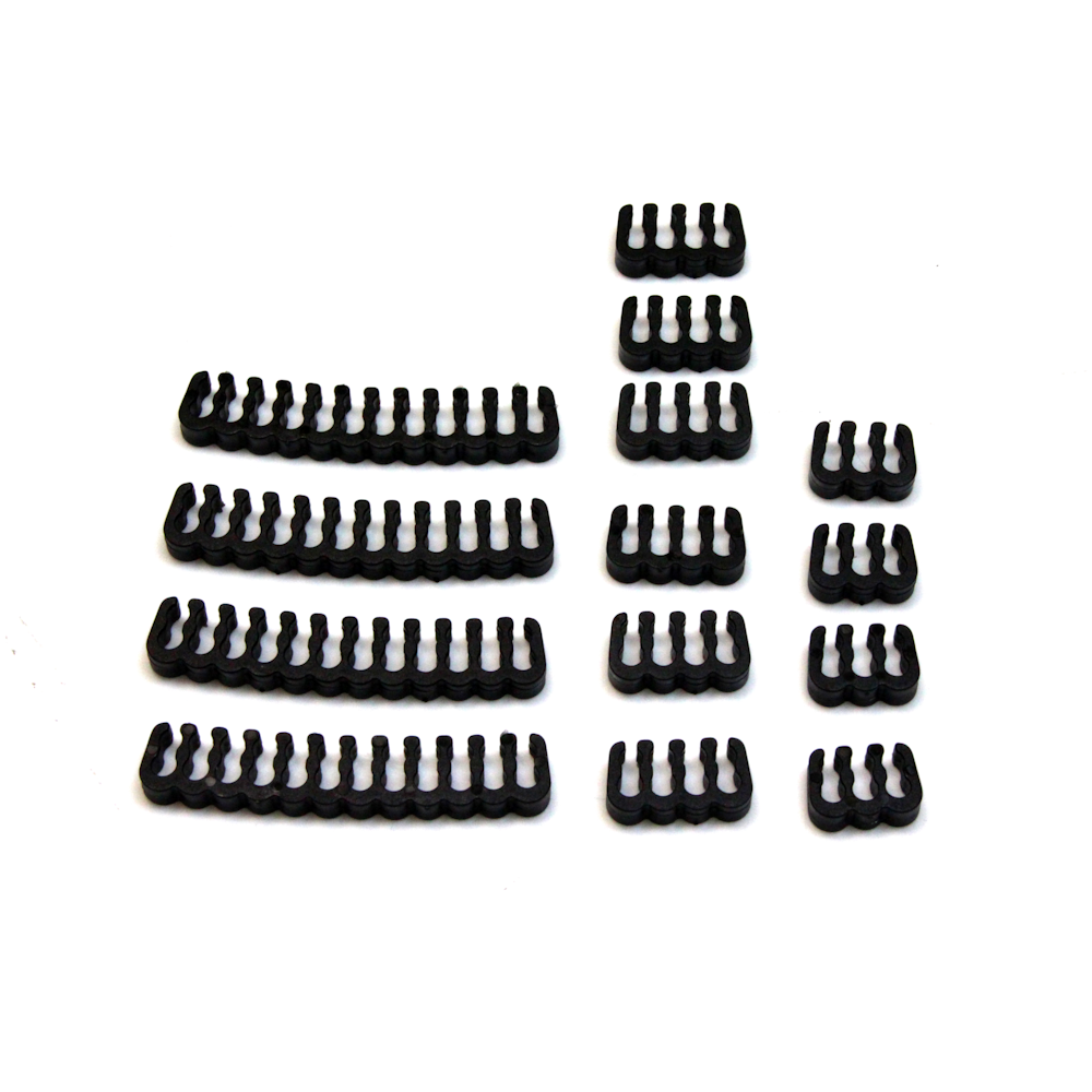 A large main feature product image of GamerChief Cable Comb Set ABS (Black)