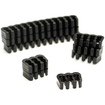 Product image of GamerChief Cable Comb Set ABS - Black - Click for product page of GamerChief Cable Comb Set ABS - Black