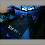 A small tile product image of BattleBull Grazed Extended Mousepad - Purple/Black
