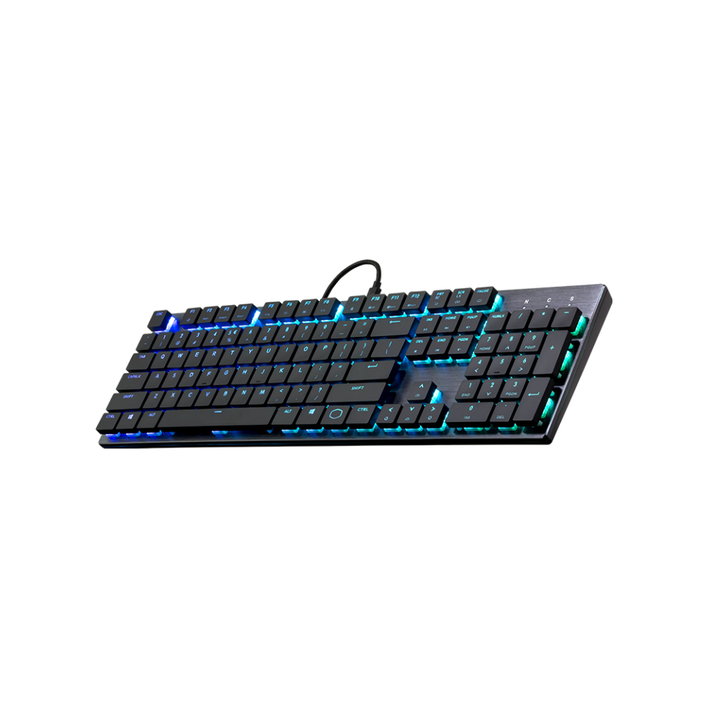 A large main feature product image of Cooler Master MasterKeys SK650 RGB Mechanical Keyboard (MX Low Profile Red) 