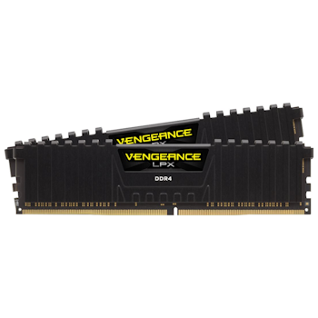 Product image of Corsair 8GB Kit (2x4GB) DDR4 Vengeance LPX C14 2400MHz - Black - Click for product page of Corsair 8GB Kit (2x4GB) DDR4 Vengeance LPX C14 2400MHz - Black
