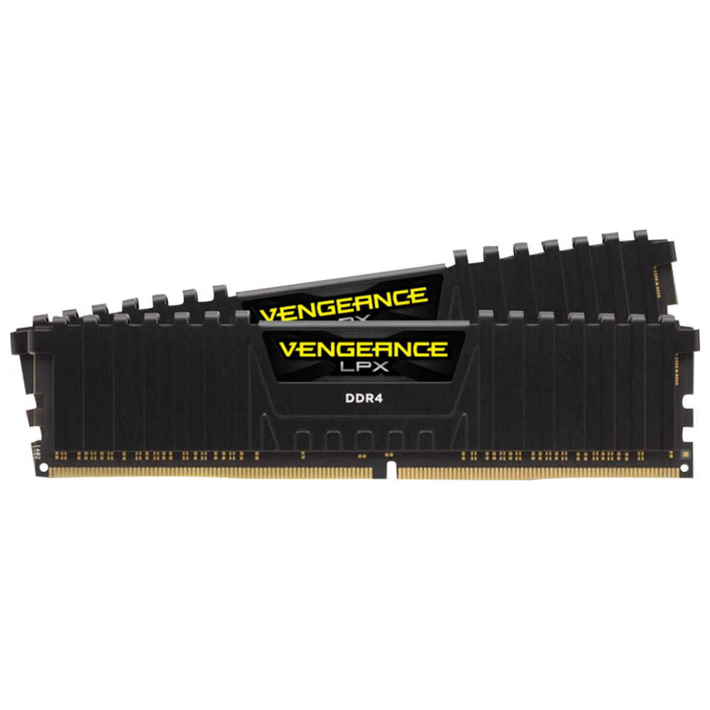 A large main feature product image of Corsair 16GB Kit (2x8GB) DDR4 Vengeance LPX C14 2400MHz - Black