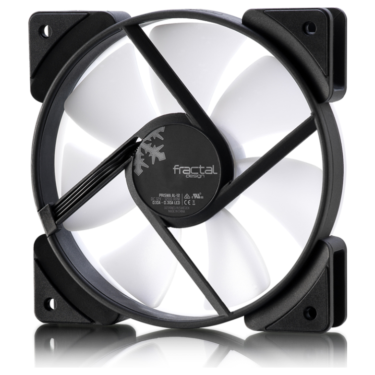 A large main feature product image of Fractal Design Prisma AL-12 120mm PWM Fan (Black)