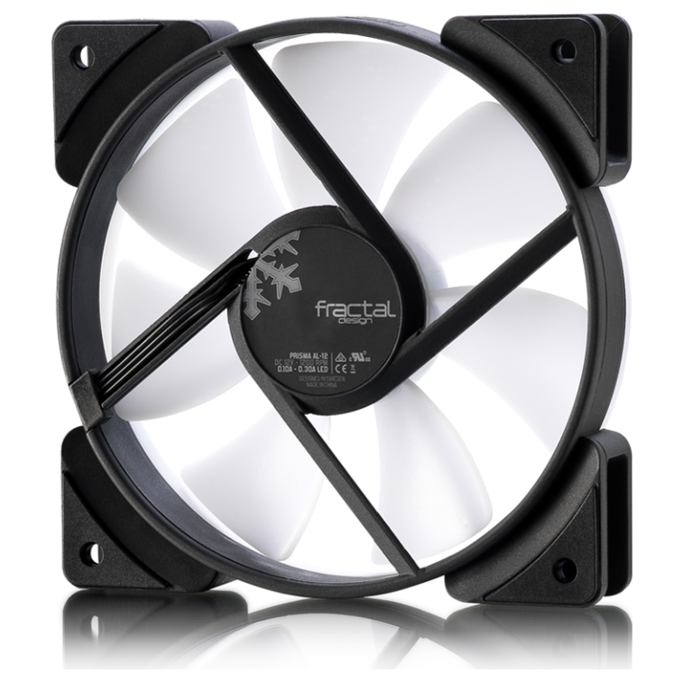 A large main feature product image of Fractal Design Prisma AL-12 120mm PWM Fan 3-Pack (Black)