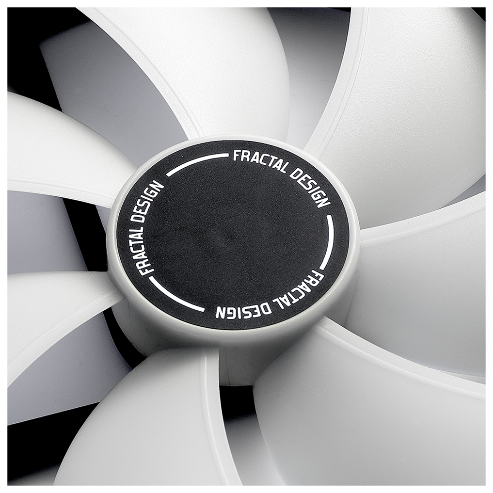A large main feature product image of Fractal Design Prisma AL-12 120mm PWM Fan 3-Pack (Black)