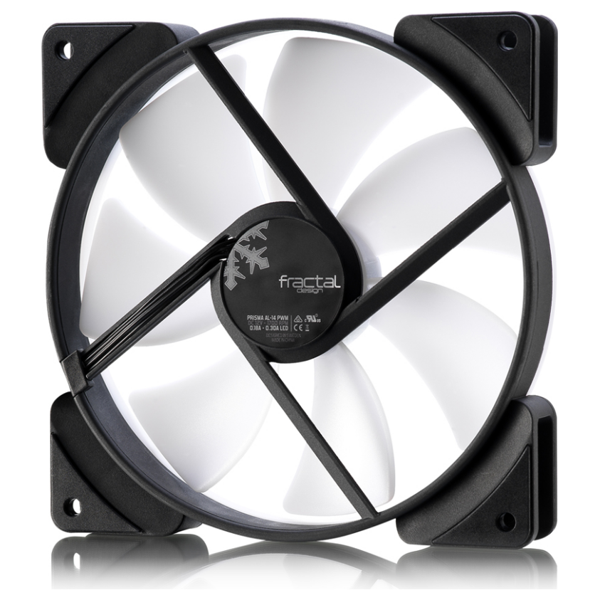 A large main feature product image of Fractal Design Prisma AL-14 140mm Fan 3-Pack (Black)