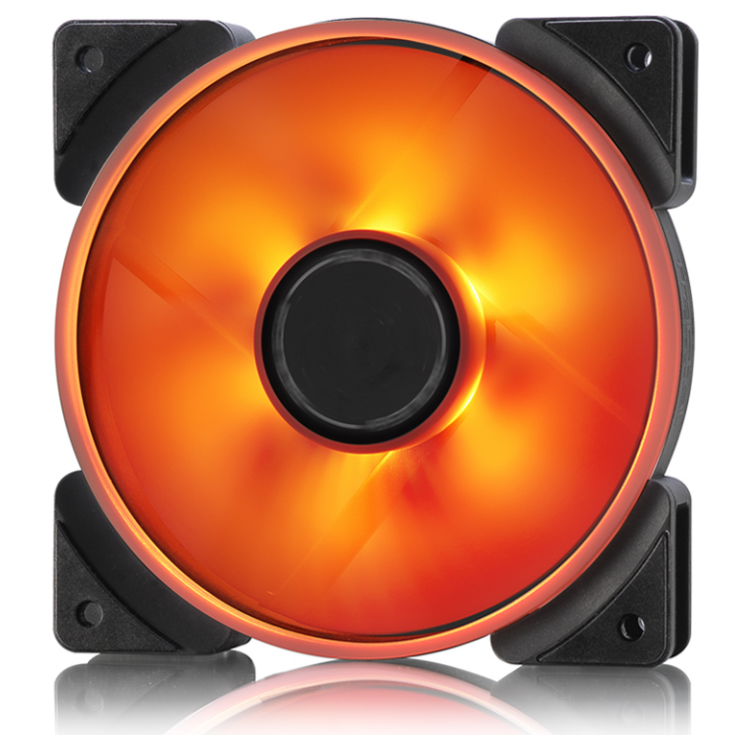 A large main feature product image of Fractal Design Prisma AL-14 ARGB 140mm PWM Fan 3-Pack (Black)