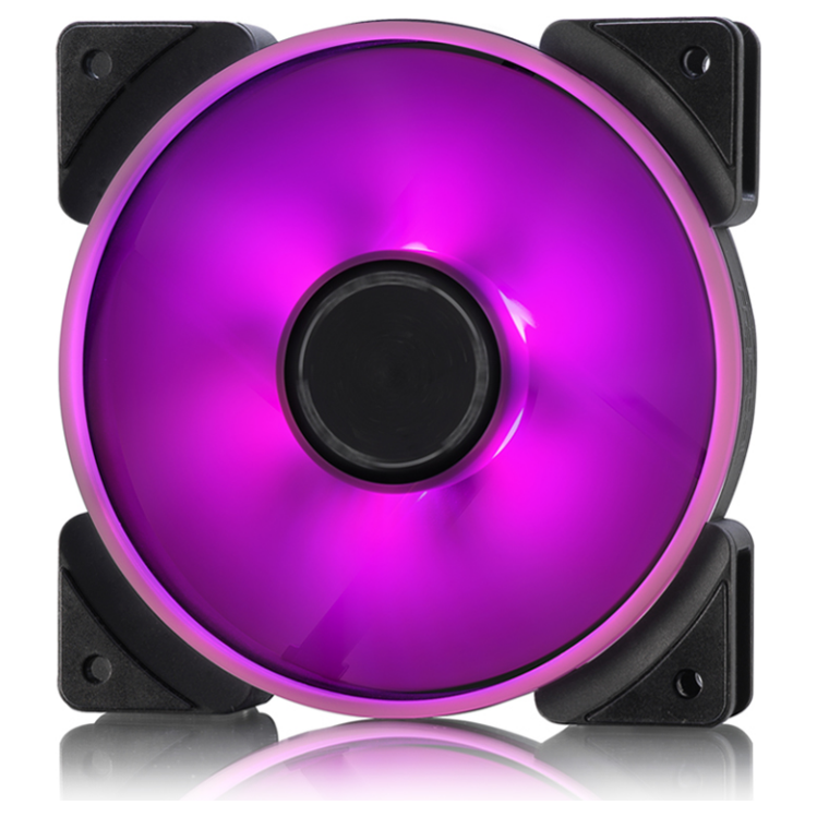 A large main feature product image of Fractal Design Prisma AL-14 ARGB 140mm PWM Fan 3-Pack (Black)