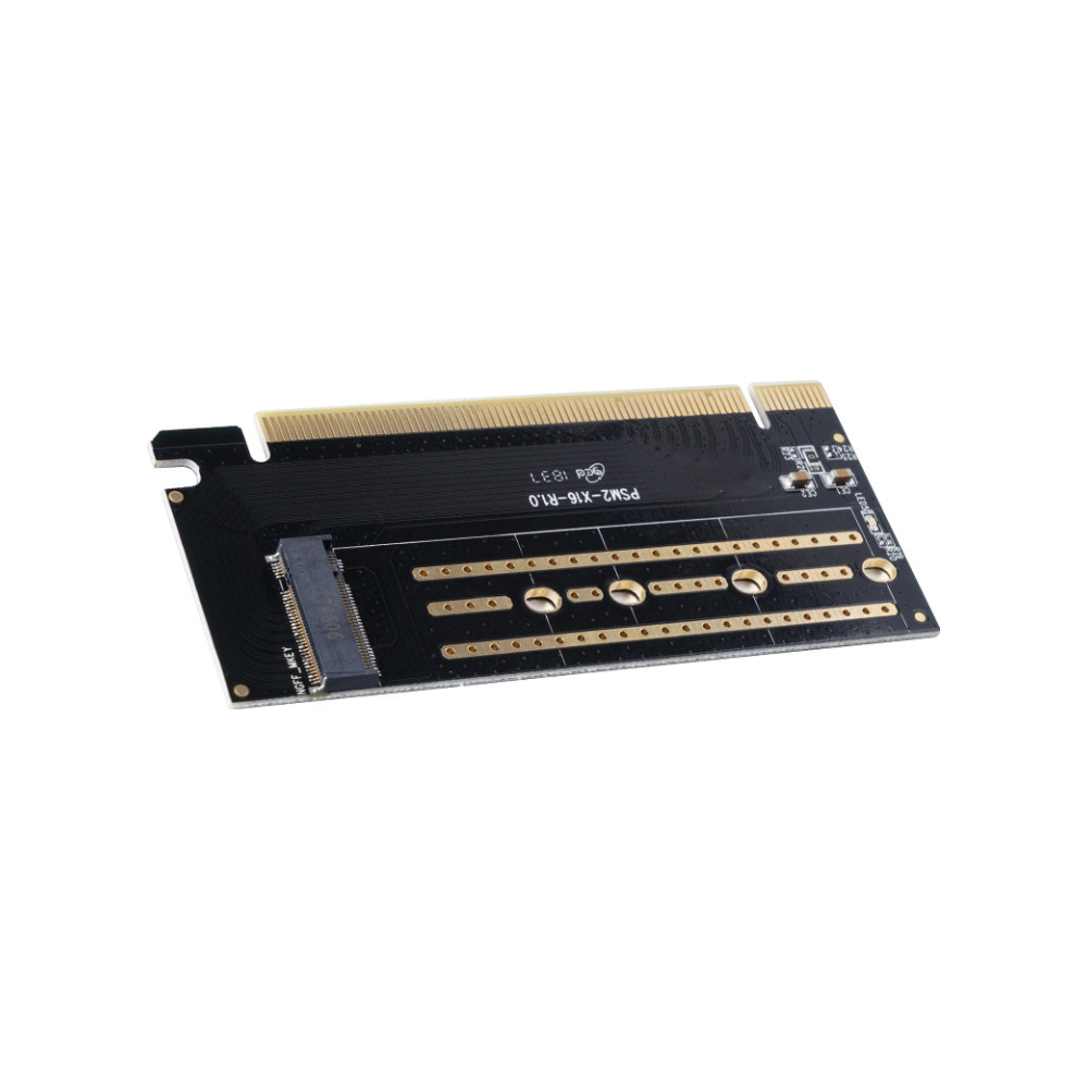 A large main feature product image of ORICO M.2 NVMe to PCIe 3.0 x16 Expansion Card