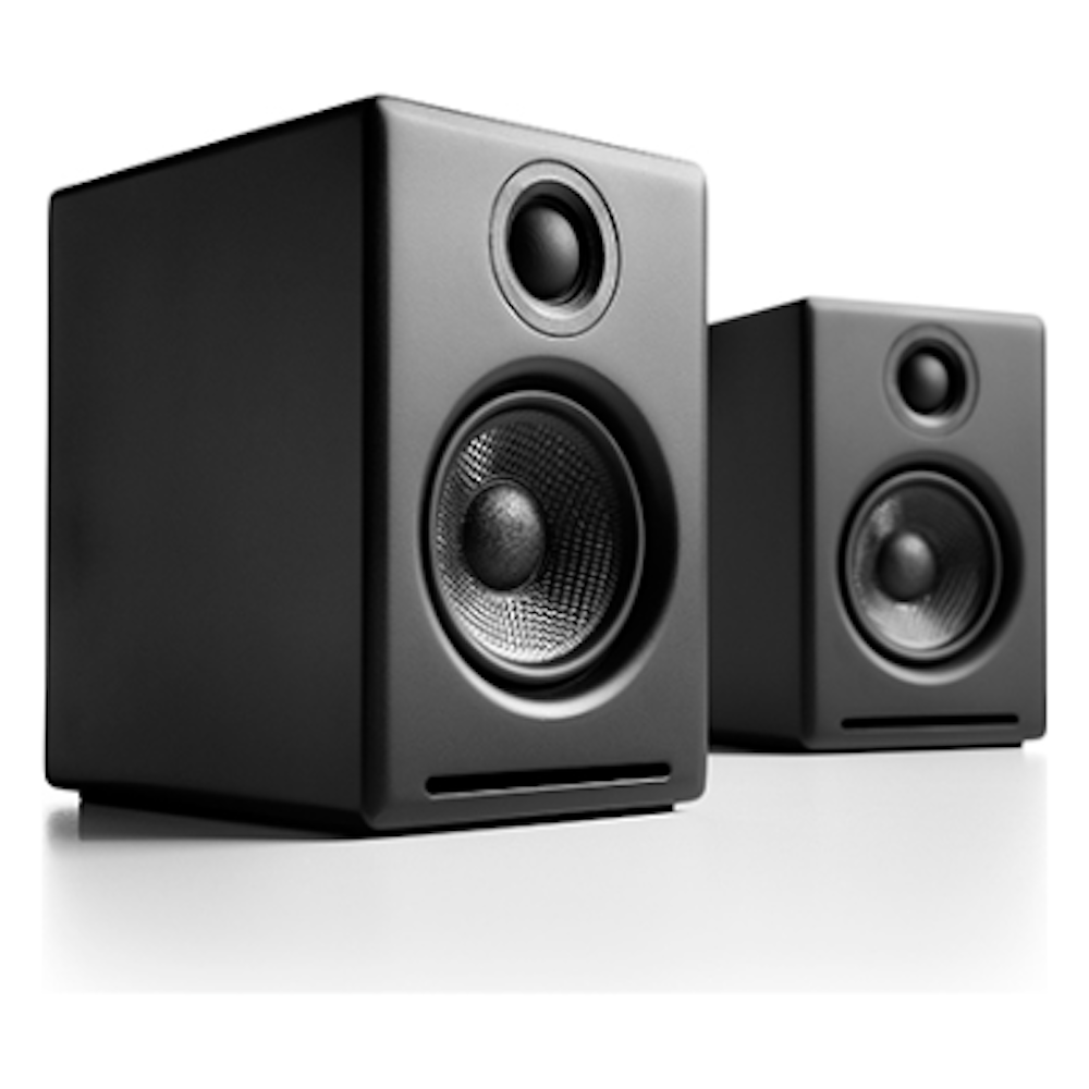 A large main feature product image of Audioengine A2+ Wireless - Desktop Speakers (Satin Black)