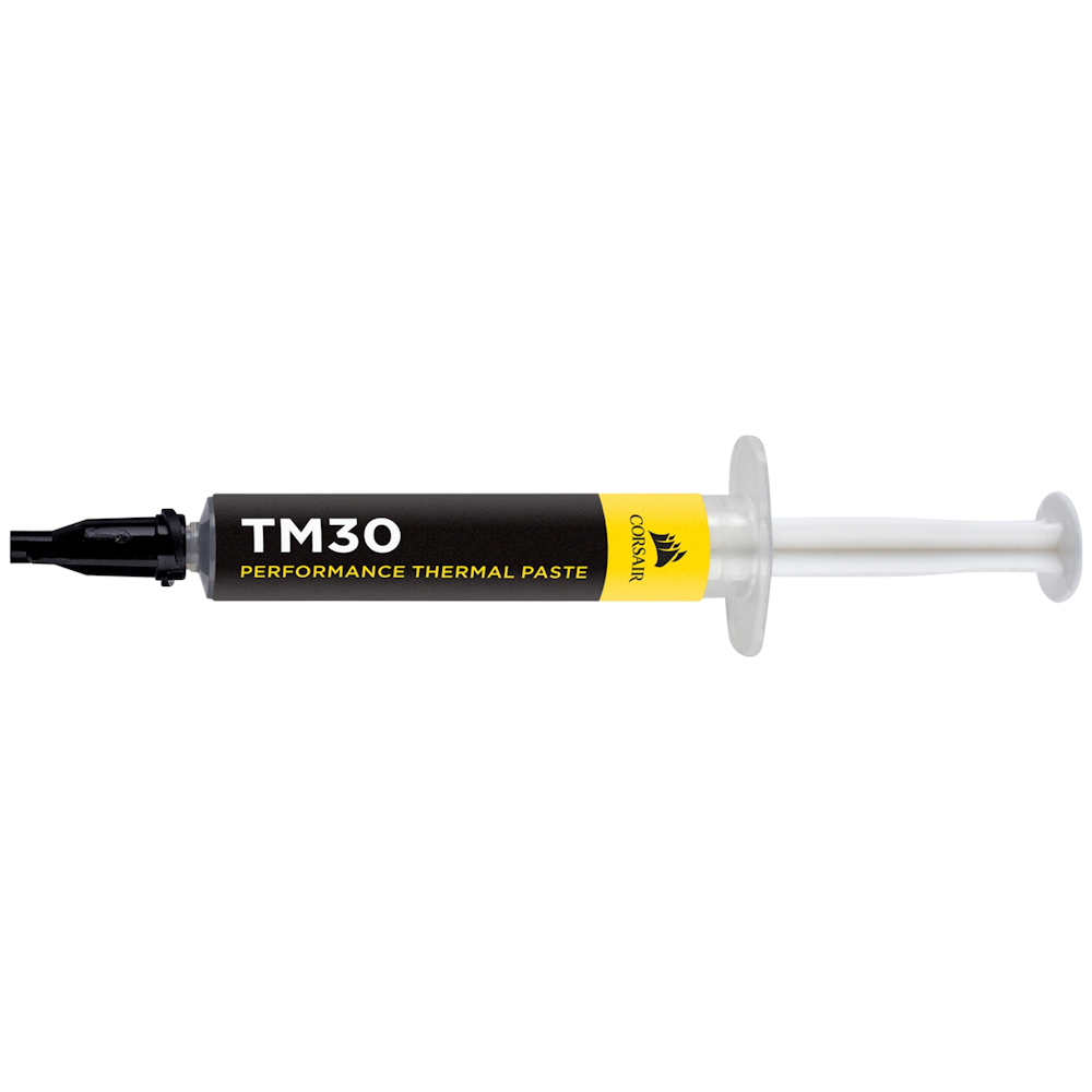 A large main feature product image of Corsair TM30 Performance Thermal Paste