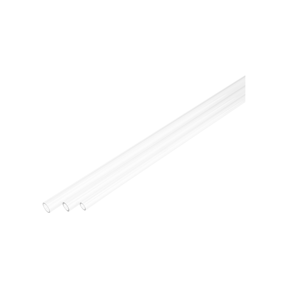 A large main feature product image of Bykski 12mm Clear PETG Hard Tubing (1x100cm)