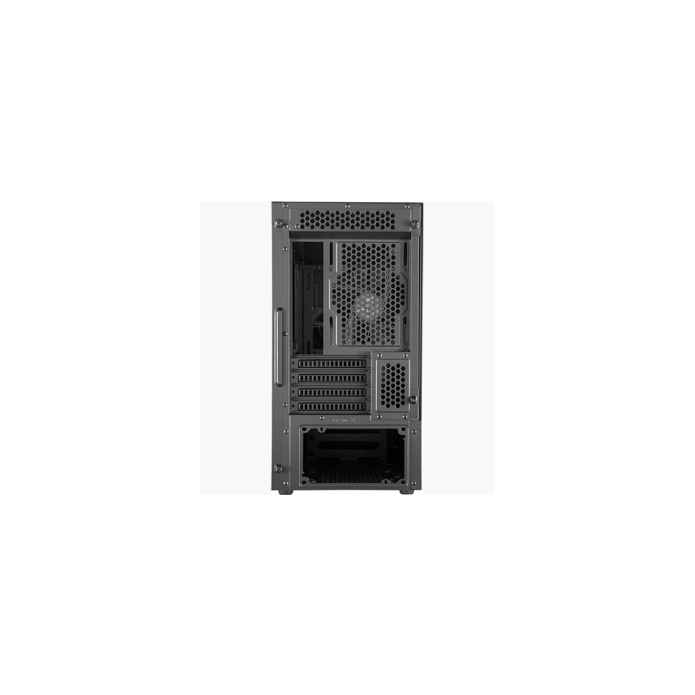 A large main feature product image of Cooler Master MasterBox NR400 TG Micro Tower Case (Black)