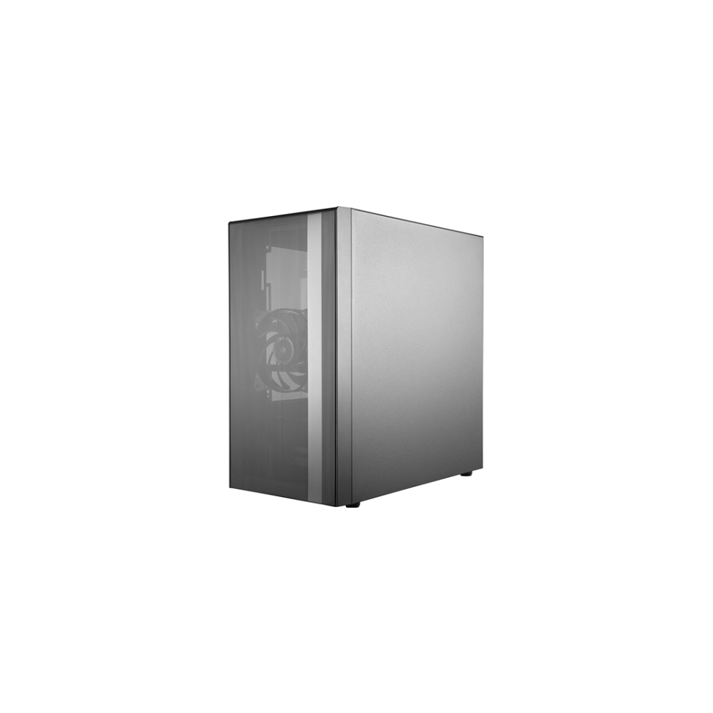A large main feature product image of Cooler Master MasterBox NR400 TG Micro Tower Case (Black)
