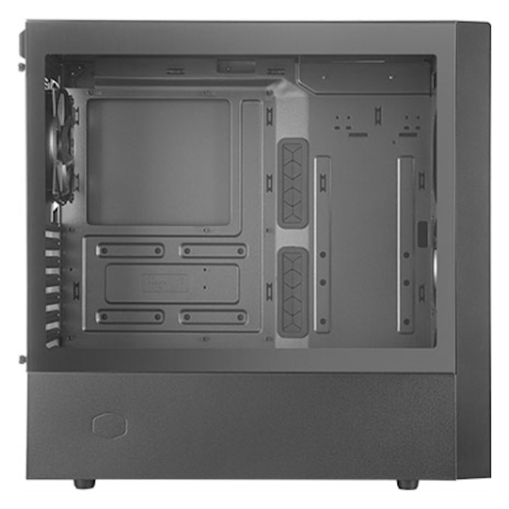 A large main feature product image of Cooler Master MasterBox NR600 Without ODD Mid Tower Case - Black
