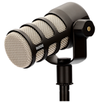A small tile product image of RODE PodMic - Cardioid Dynamic Broadcast XLR Microphone (Black)