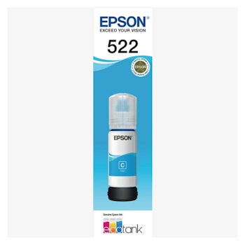 Product image of Epson T522 Cyan Ink Bottle - Click for product page of Epson T522 Cyan Ink Bottle