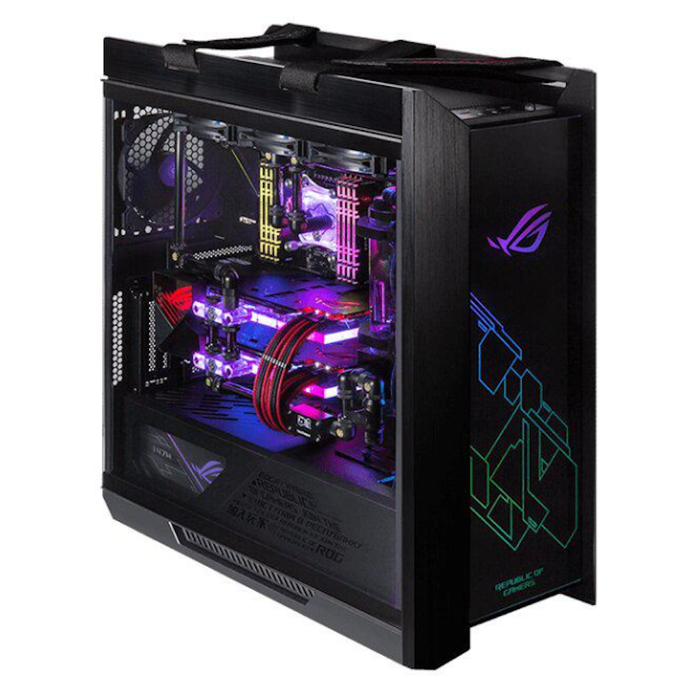 A large main feature product image of ASUS ROG Strix Helios Mid Tower Case - Black