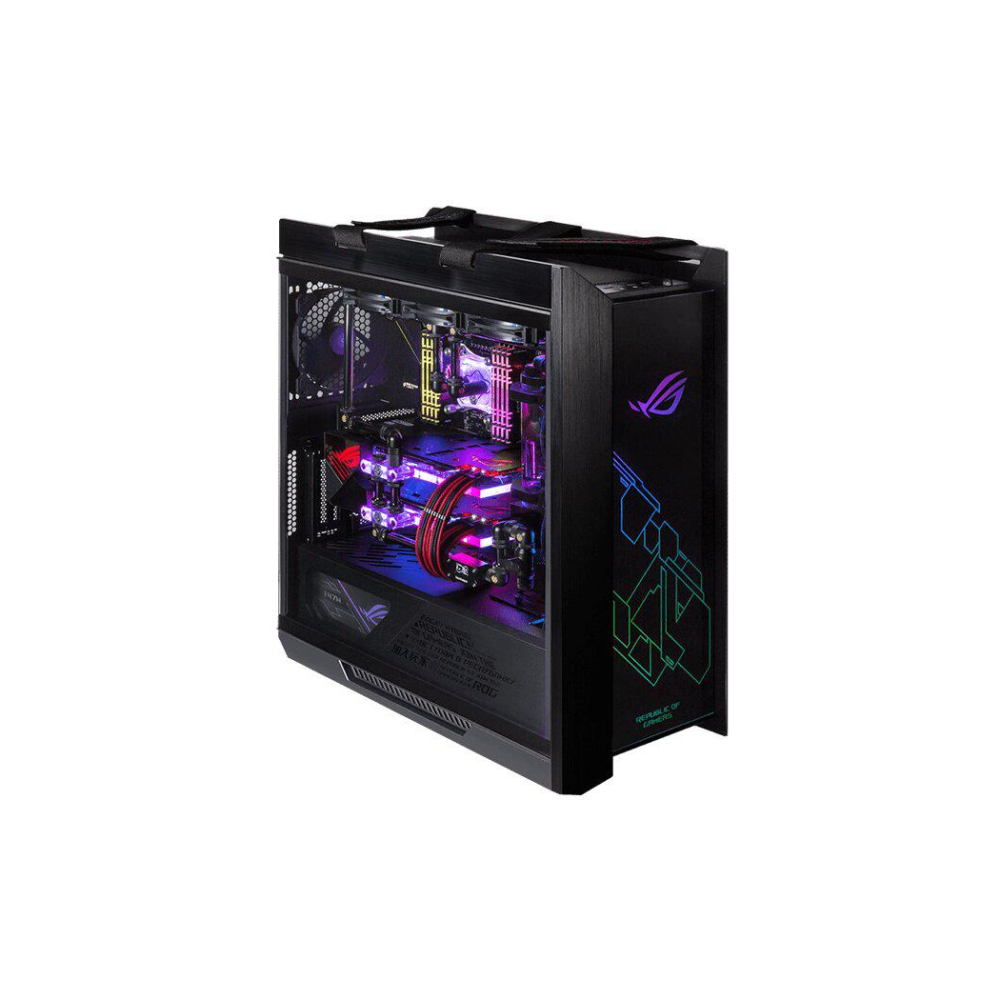 A large main feature product image of ASUS ROG Strix Helios Mid Tower Case - Black