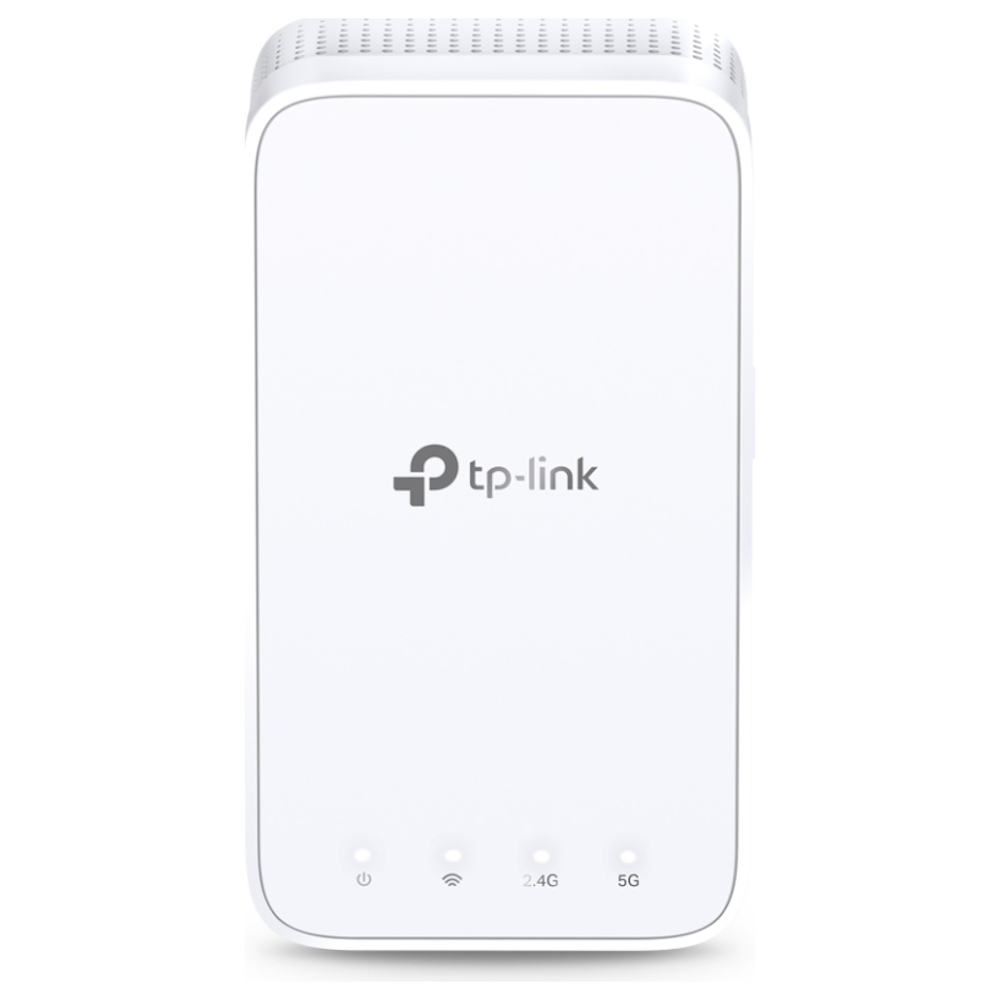 A large main feature product image of TP-Link RE300 - AC1200 Wi-Fi 5 Mesh Range Extender
