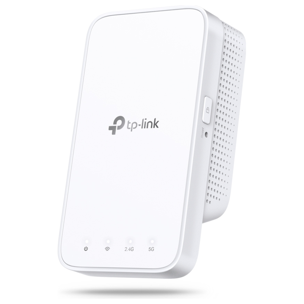 A large main feature product image of TP-Link RE300 - AC1200 Wi-Fi 5 Mesh Range Extender