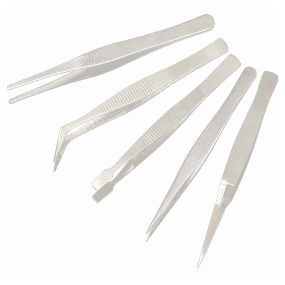A large main feature product image of King'sdun 5 in 1 Precision Tweezer Set