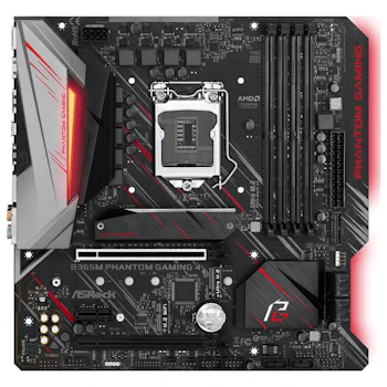 Product image of ASRock B365M Phantom Gaming 4 LGA1151-CL mATX Desktop Motherboard - Click for product page of ASRock B365M Phantom Gaming 4 LGA1151-CL mATX Desktop Motherboard