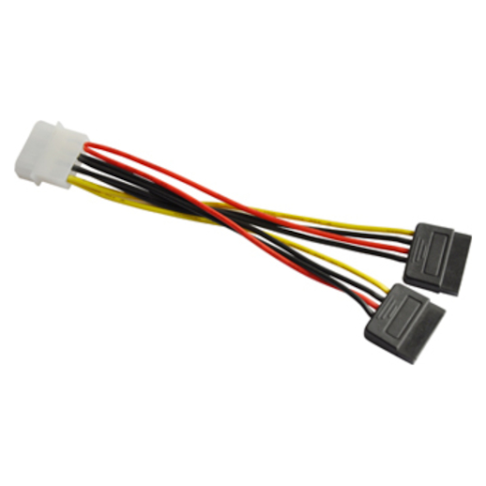 A large main feature product image of Astrotek Molex to 2x SATA Power Splitter Cable