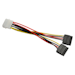 A product image of Astrotek Molex to 2x SATA Power Splitter Cable