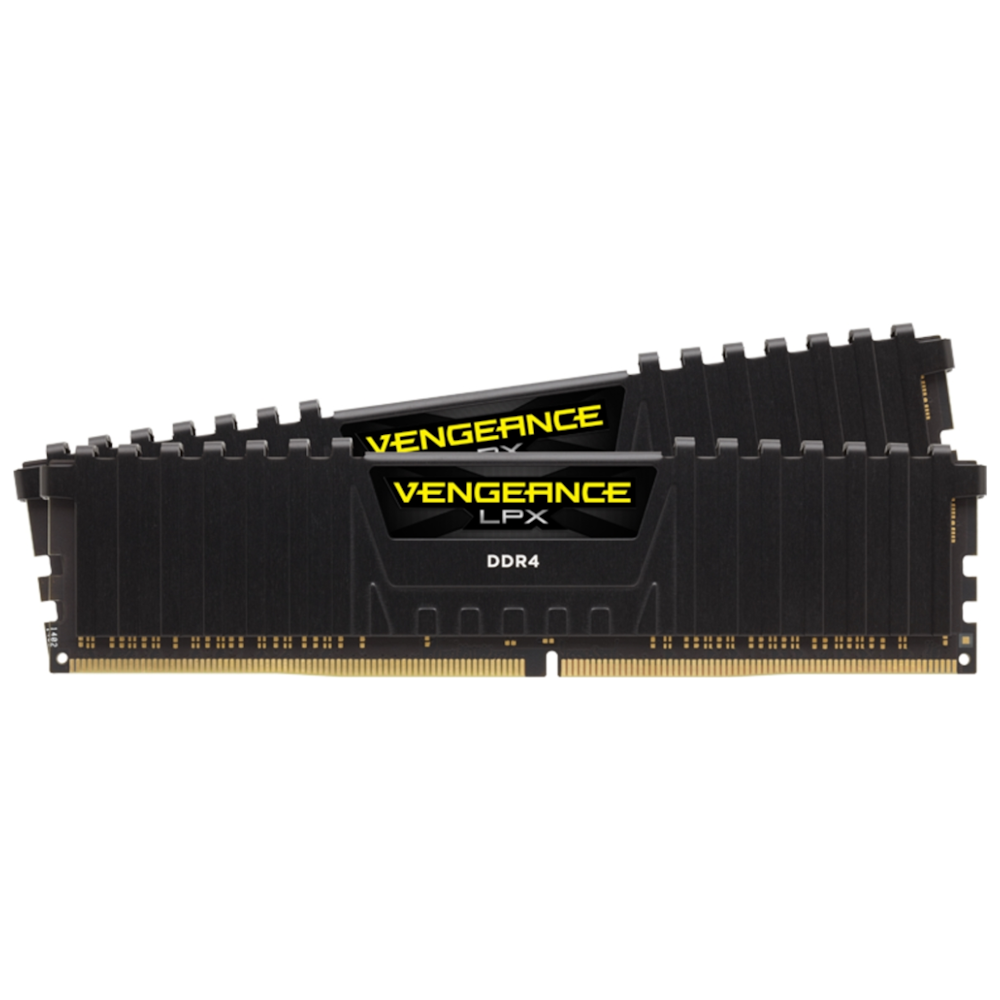 A large main feature product image of Corsair 16GB Kit (2x8GB) DDR4 Vengeance LPX C13 2133MHz - Black