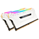 A small tile product image of Corsair 16GB Kit (2x8GB) DDR4 Vengeance RGB Pro C16 3200MHz - White