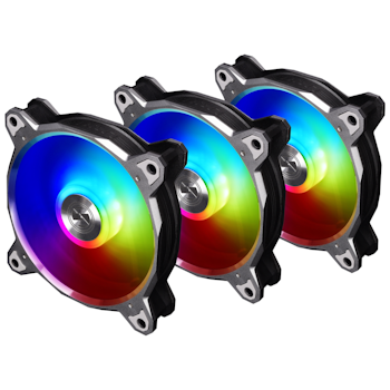 Product image of Lian-Li Bora Digital RGB 120mm PWM Fans - 3 Pack Black with remote control - Click for product page of Lian-Li Bora Digital RGB 120mm PWM Fans - 3 Pack Black with remote control