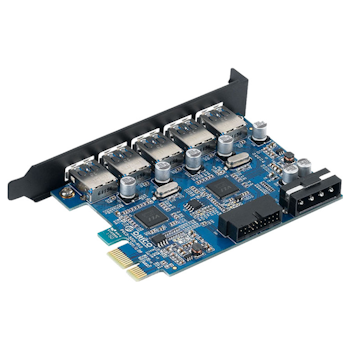 Product image of ORICO USB3.0 5 Port + Internal Header PCIe Expansion Card - Click for product page of ORICO USB3.0 5 Port + Internal Header PCIe Expansion Card