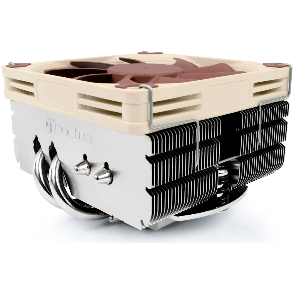 A large main feature product image of Noctua NH-L9x65 - Low Profile Multi-Socket CPU Cooler