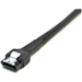 A product image of GamerChief SATA 45cm Sleeved Cable Latched (Black)