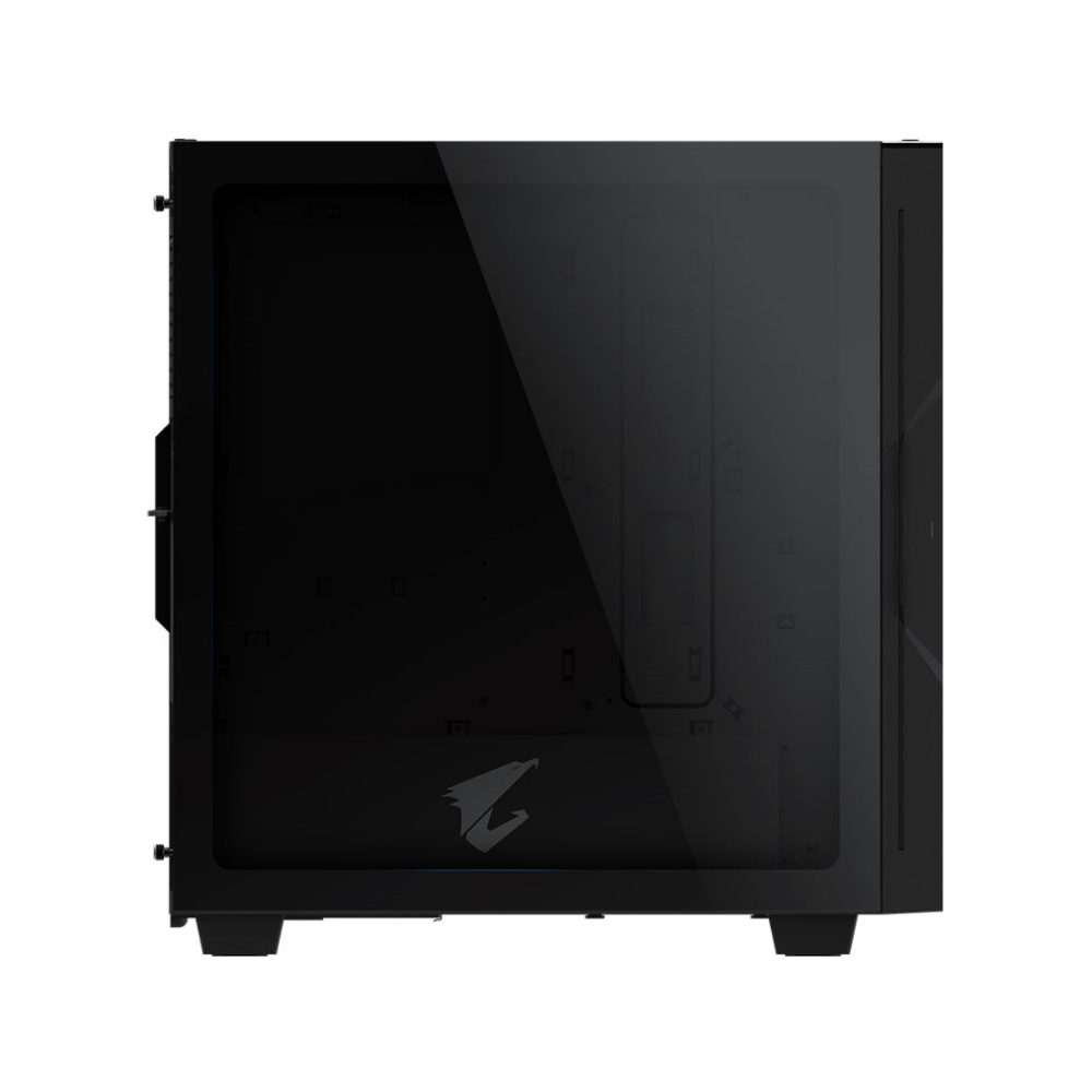 A large main feature product image of Gigabyte Aorus C300G Glass Mid Tower Case - Black