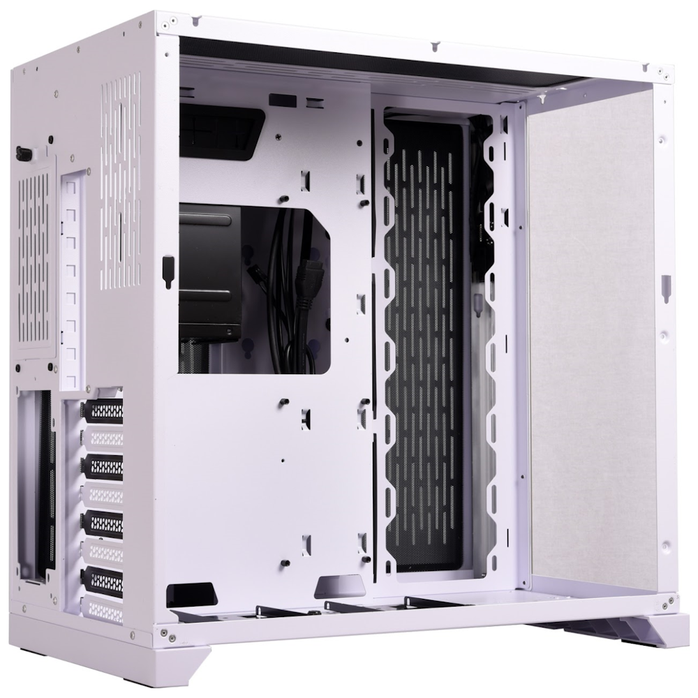 A large main feature product image of Lian Li O11 Dynamic Mid Tower Case - White