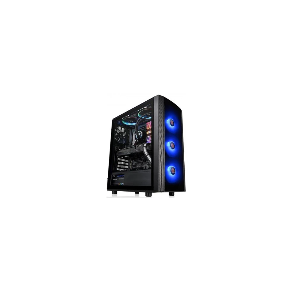 A large main feature product image of Thermaltake Versa J25 Tempered Glass RGB Mid Tower