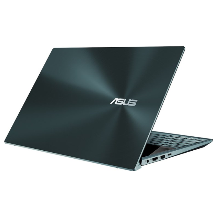 A large main feature product image of ASUS ZenBook Duo UX481FL 14" i5 Gen10 MX250 Celestial Blue Windows 10 Ultrabook