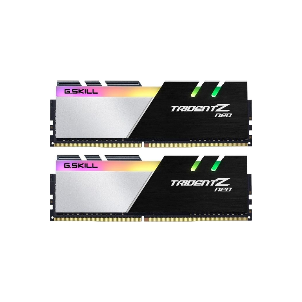A large main feature product image of G.Skill 32GB Kit (2x16GB) DDR4 Trident Z RGB Neo C16 3600Mhz - Black