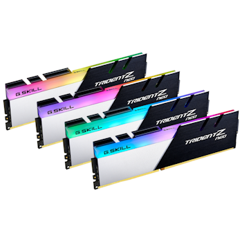 Product image of G.Skill 32GB Kit (4x8GB) DDR4 Trident Z RGB Neo C18 3600Mhz - Click for product page of G.Skill 32GB Kit (4x8GB) DDR4 Trident Z RGB Neo C18 3600Mhz