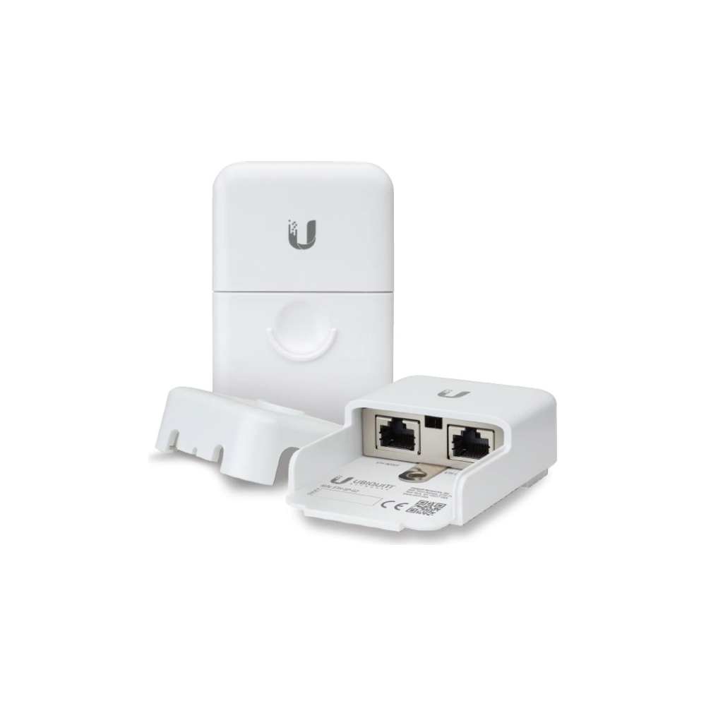 A large main feature product image of Ubiquiti Ethernet Surge Protector Gen 2